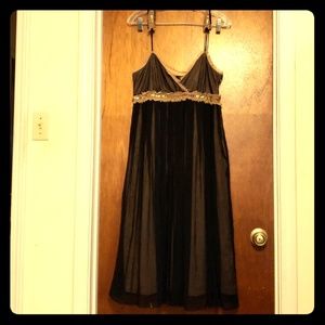 Black sequin dress